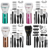 10pcs/set Household Electric Dead Skin Peeling Foot Grinder, Blue, Pink, Gold, Black