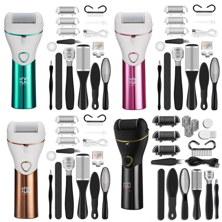 10pcs/set Household Electric Dead Skin Peeling Foot Grinder, Blue, Pink, Gold, Black