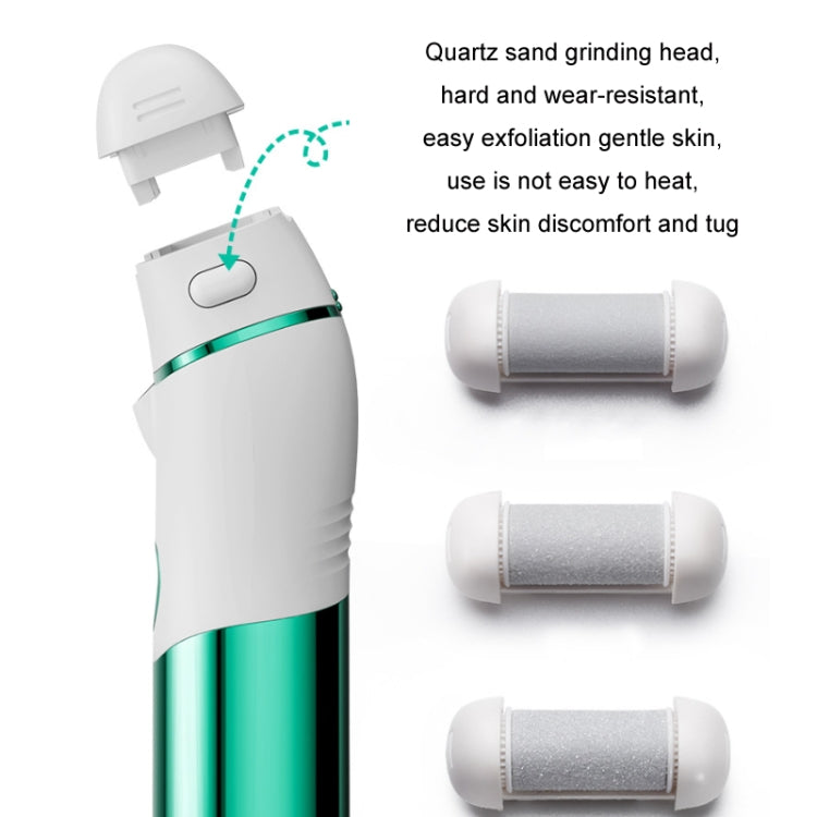 10pcs/set Household Electric Dead Skin Peeling Foot Grinder, Blue, Pink, Gold, Black