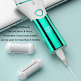 10pcs/set Household Electric Dead Skin Peeling Foot Grinder, Blue, Pink, Gold, Black