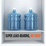 5pcs Adhesive Shelf Support Plastic Closet Cabinet Shelf Support Clip Punch Free Wall Hanger Sticker, Long Double Row Partition Tray