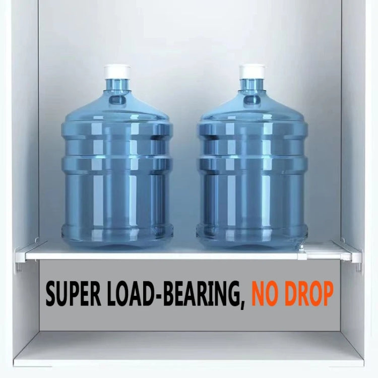 5pcs Adhesive Shelf Support Plastic Closet Cabinet Shelf Support Clip Punch Free Wall Hanger Sticker, Long Double Row Partition Tray