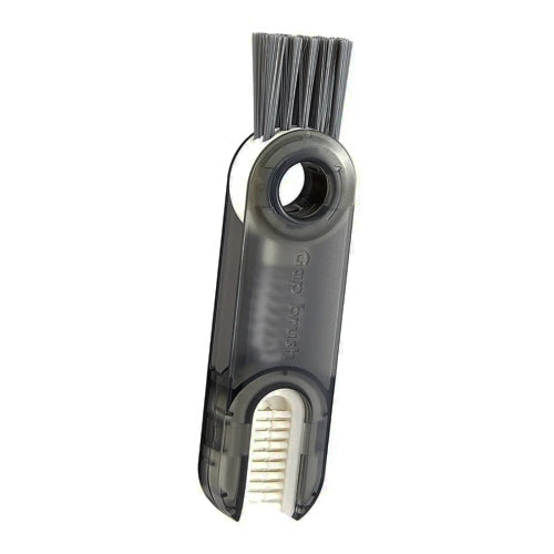 3 In 1 U shaped Cup Lid Cleaning Brush Water Bottle Cover Groove Cleaner, B Gray, B Blue, B Green