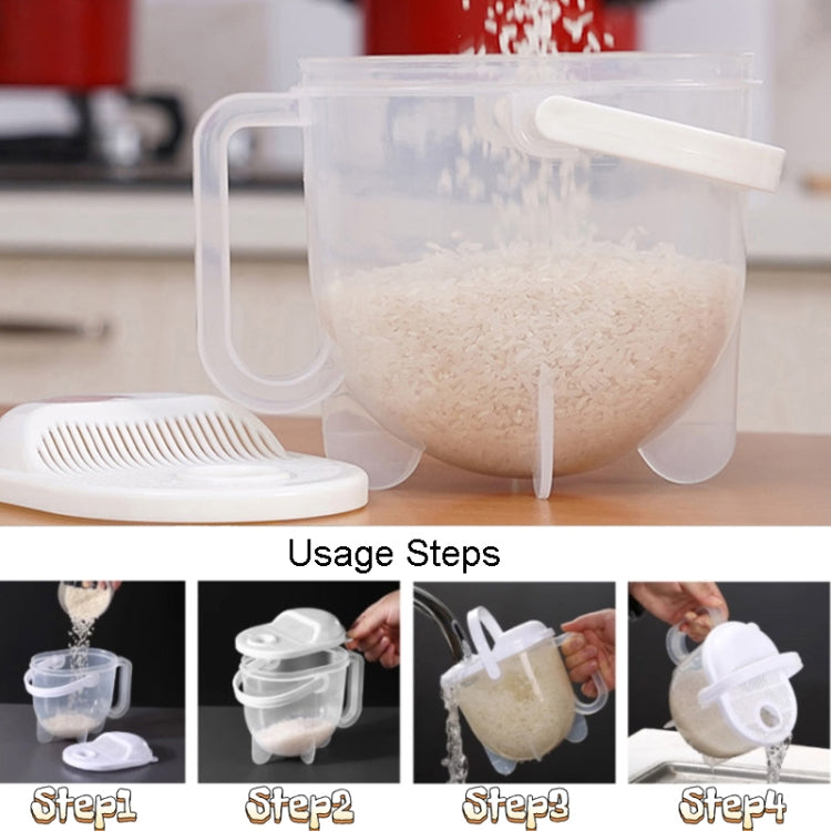 Home Kitchen Rice Washing Sieve Rice Washer Convection Plastic Rice Panner