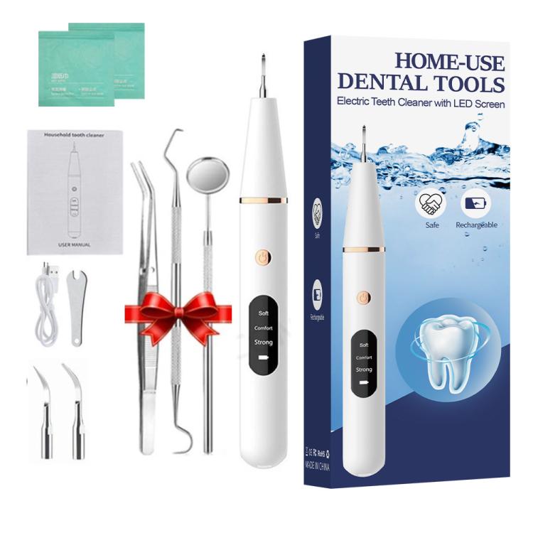 Ultrasonic Electric Dental Scaler Teeth Plaque Cleaner Dental Stone Removal With LED Light, Package A, Package B, Package A with Accessories, Pacakge B with Accessories