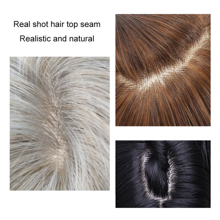 Women Long Hair Wig with Bangs Gradient Fluffy Water Ripple Curly Hair Wig, Gradient Brown LC2029-1, Mixed Brown LC2039-1, Brown Pick Dye LC2059-1, Coffee Brown LC1027-1, Dark Brown LC1061-1