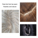 Women Long Hair Wig with Bangs Gradient Fluffy Water Ripple Curly Hair Wig, Gradient Brown LC2029-1, Mixed Brown LC2039-1, Brown Pick Dye LC2059-1, Coffee Brown LC1027-1, Dark Brown LC1061-1