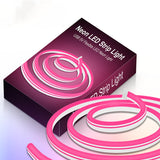 2m 5V LED Light Strip USB Flexible Neon Silicone Soft Strips Set, USB (Pink), USB (Warm Color), USB (Blue)