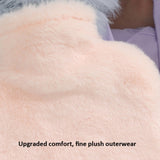 1L Hot Water Bag Dual Hands Plush Cute Hand Warmer, Black and White Puppy, Brown Bear, Fruit Green Frog, Yellow Duck, Pink Bunny, Consortium, Naughty Cat, Little Brown Bear, Little White Rabbit