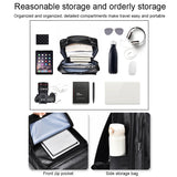 WEIXIER B677 Large Capacity Waterproof Business Backpack with USB Charging Hole