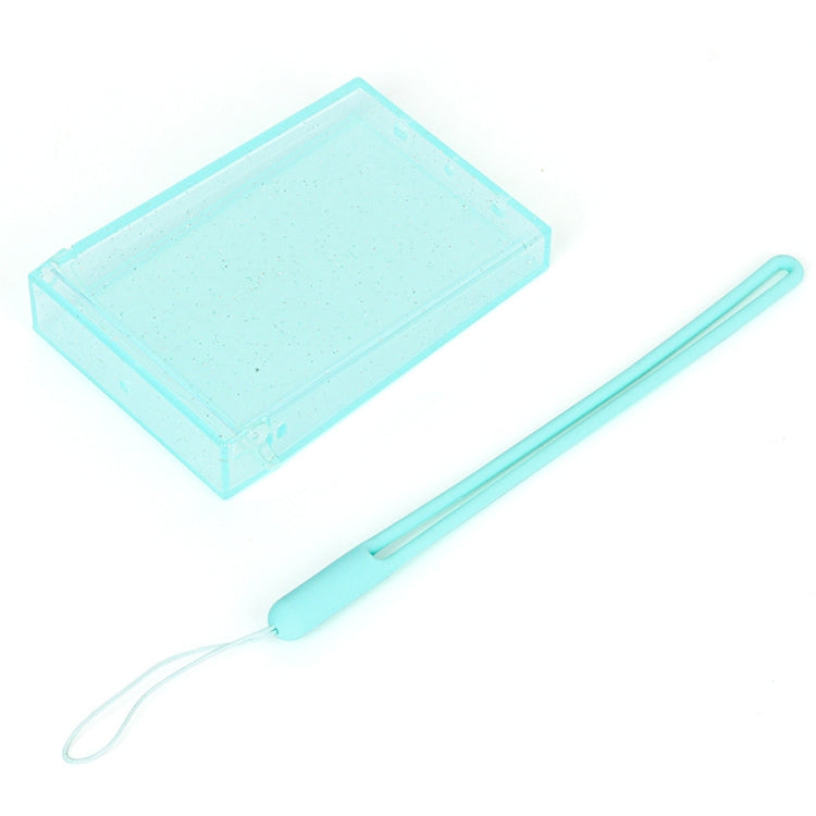 3 inch Ice Cream Glitter Photo Box Celebrity Photo Card Storage Box For Polaroids, Transparent, Pink, Purple, Blue, Green