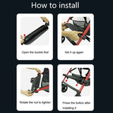 Baby Stroller Accessories Adjustable Pedal Footrest Highchair Footboard