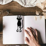 Hollow Acrylic Kitten Bookmark Label Card