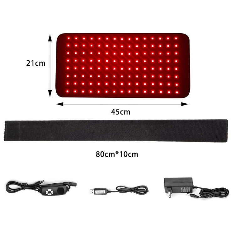 120 LEDs Red Light + Infrared Light Therapy Belt For Back Shoulder Waist Pain Relief, US Plug, UK Plug, EU Plug, AU Plug