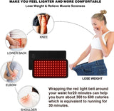 120 LEDs Red Light + Infrared Light Therapy Belt For Back Shoulder Waist Pain Relief, US Plug, UK Plug, EU Plug, AU Plug