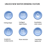 Digital Display Foldable Water Bottle Pump Electric Water Dispenser