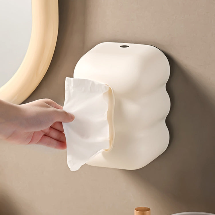 Cloud Tissue Box Tabletop Cream Style Wall Hanging Plastic Napkins Holder