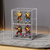Stackable Transparent Storage Box Magnetic Suction Bookcase Handbag Display Rack, Single Partition, Side Opening