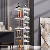 Stackable Transparent Storage Box Magnetic Suction Bookcase Handbag Display Rack, Single Partition, Side Opening