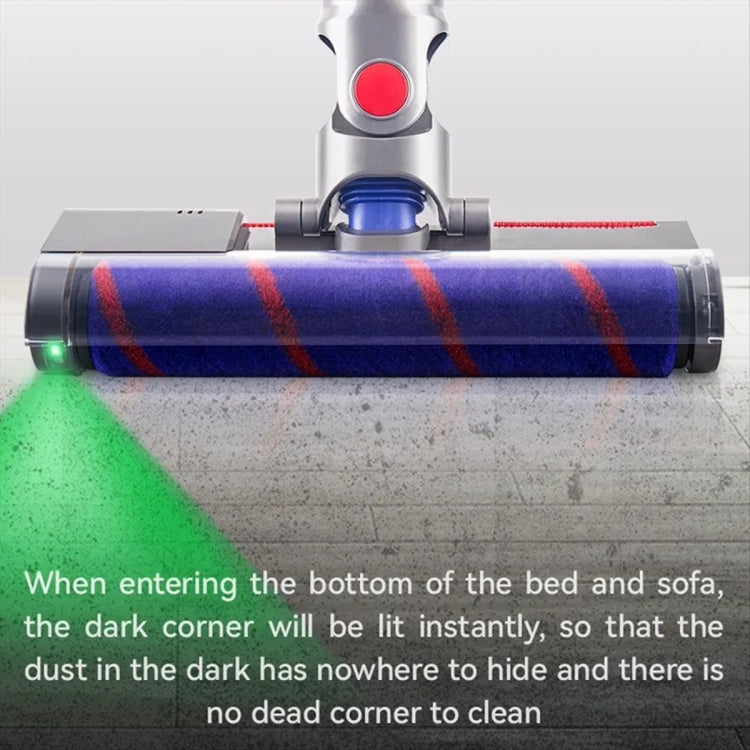 Vacuum Cleaner Floor Brush Head With Green Light, For Dyson V10 Slim V12 Slim, For Dyson V7 V8 V10 V11 V15