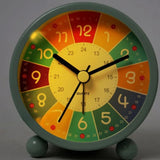Children Educational Alarm Clock Desktop Mute Small Clock With Night Light, Yellow, Blue, Pink, White B, Blue B, Pink B