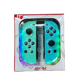 JOY-02 Gaming Left And Right Handle With RGB Lights Body Feel Bluetooth Gamepad For Switch / Switch OLED / Switch Pro / Switch Lite / Switch Joycon, Black, Grey