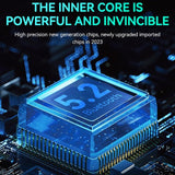 JOY-02 Gaming Left And Right Handle With RGB Lights Body Feel Bluetooth Gamepad For Switch / Switch OLED / Switch Pro / Switch Lite / Switch Joycon, Black, Grey