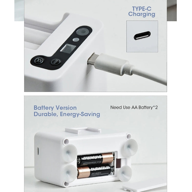 Smart Induction Toothpaste Squeezer Electric Automatic Toothpaste Dispenser, Battery White, Rechargeable White, Battery Silver, Rechargeable Silver