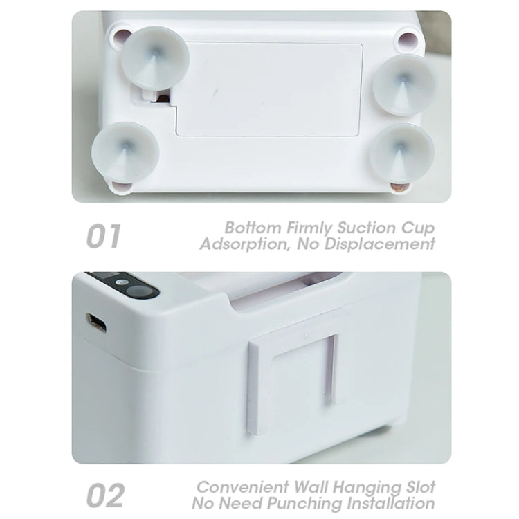 Smart Induction Toothpaste Squeezer Electric Automatic Toothpaste Dispenser, Battery White, Rechargeable White, Battery Silver, Rechargeable Silver