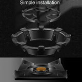 Kacheeg Household Gas Stove Gathering Fire Energy Saving Cover Kitchen Non-Slip Windscreen, Four-Jawed