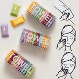 14pcs /Box Disposable Compressed Towel Portable Travel Washcloth Thickened Face Wipe Towel