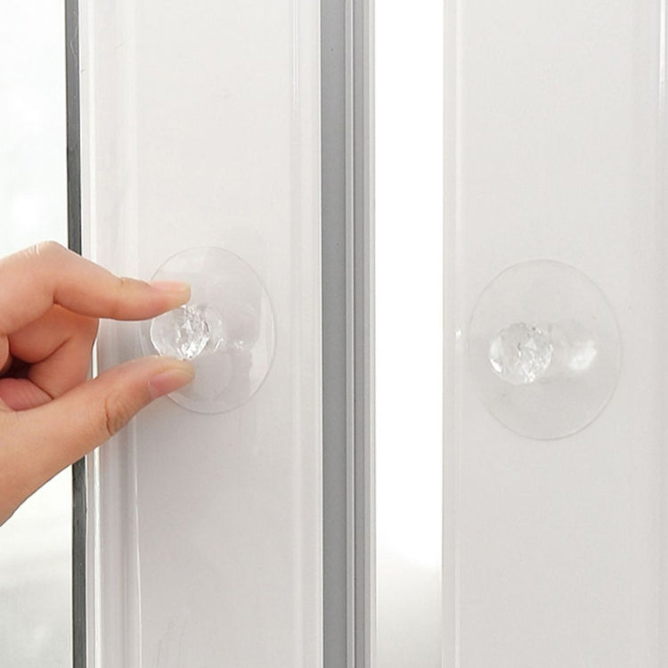 2pcs /Pack Invisible Cabinet Drawer Suction Cup Sticky Handle Acrylic Self-Adhesive Closet Glass Handle
