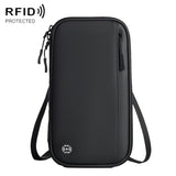 Travel Handheld ID Bag RFID Waterproof Multi-Card Neck Passport Case, Crossbody