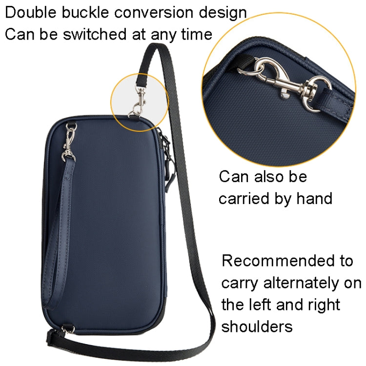 Travel Handheld ID Bag RFID Waterproof Multi-Card Neck Passport Case, Crossbody