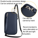 Travel Handheld ID Bag RFID Waterproof Multi-Card Neck Passport Case, Crossbody