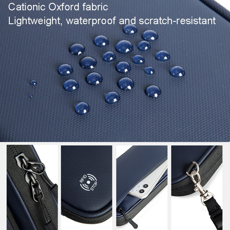 Travel Handheld ID Bag RFID Waterproof Multi-Card Neck Passport Case, Crossbody