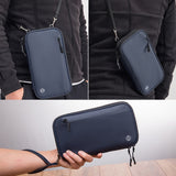 Travel Handheld ID Bag RFID Waterproof Multi-Card Neck Passport Case, Crossbody