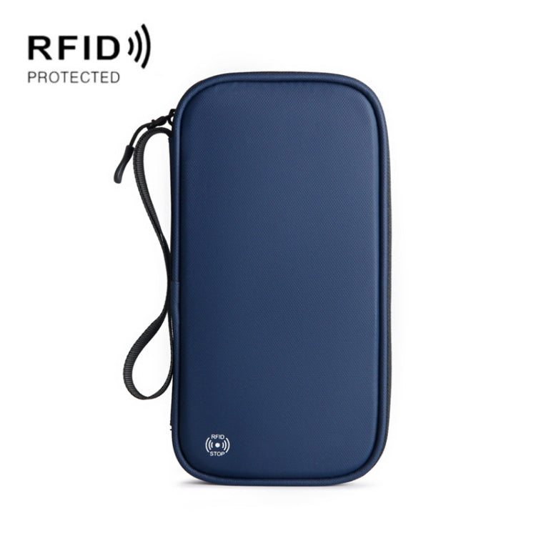 RFID Anti-Theft Certificate Storage Package Oxford Cloth Handheld Travel Passport Card Bag, Handheld