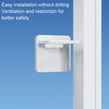 Children Protective Window Lock Flat Movement Doors Drawers Lock Cabinet Door Handle, FS36