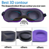 3D Adjustable Silicone Anti-slip Sleep Eye Mask Three-dimensional Memory Foam Eye Protection Mask