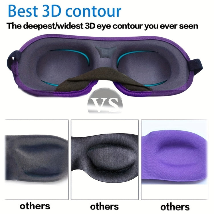 3D Adjustable Silicone Anti-slip Sleep Eye Mask Three-dimensional Memory Foam Eye Protection Mask