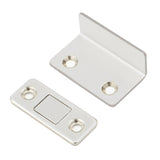 90 Degree No-Punch Invisible Door Suction Thin Section Wardrobe Sliding Door Magnetic Suction, Silver, Black