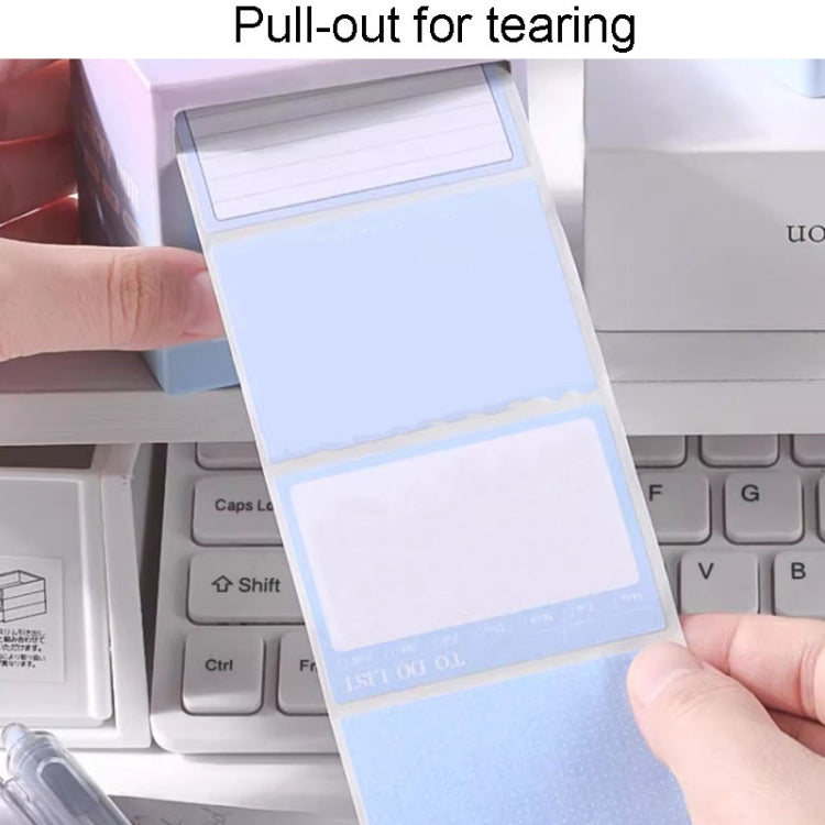 256pcs /Box Pull Out Sticky Notes Office Memo Ticket Paper