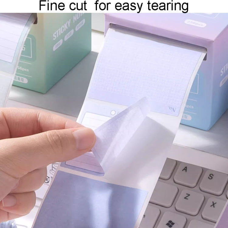 256pcs /Box Pull Out Sticky Notes Office Memo Ticket Paper