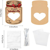 Valentine Day Bottle Shape Greeting Card Holiday Gift Exchange Card Kids Party Favor Message Card, 24pcs /Set, 48pcs /Set