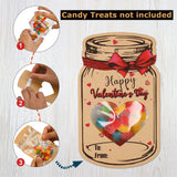 Valentine Day Bottle Shape Greeting Card Holiday Gift Exchange Card Kids Party Favor Message Card, 24pcs /Set, 48pcs /Set