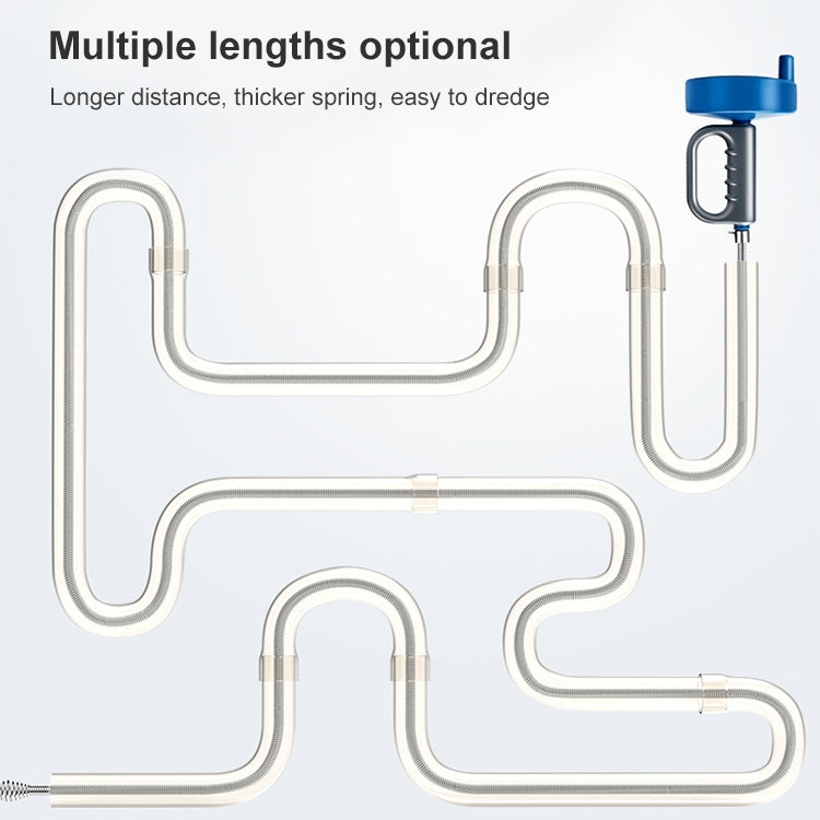 Steel Pipe Sewer Toilet Kitchen Sink Dredging Tool, 4m, 5m, 10m