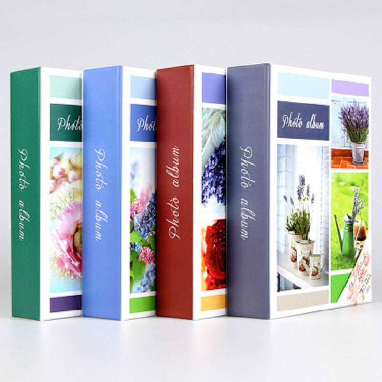 Photo Album 6 Inch 200 Sheets Without Boxing Simple Thin Film, Four Seasons Color Mixed Delivery, Bears Color Mixed Delivery, Flower Color Mixed Delivery, Flower 2 Color Mixed Delivery