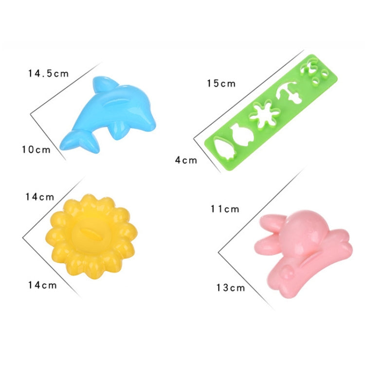 4pcs/Set Rabbit Dolphin Rice Sushi DIY Mold