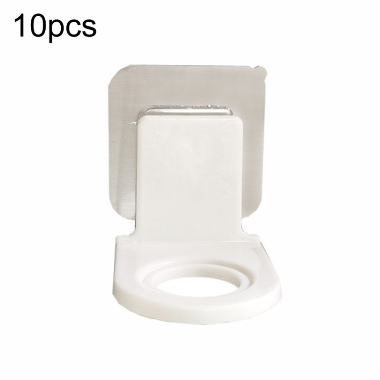 10pcs Toilet Shampoo Shower Gel Hanging Shelf No-Punch Bathroom Shelves, Transparent Patch Model, Silver Drawing Patch Model